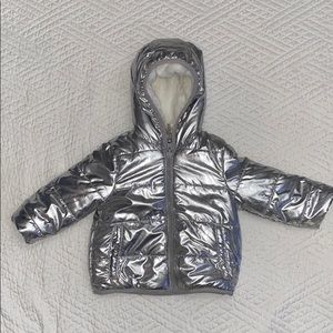 Silver Bomber Puffer Jacket